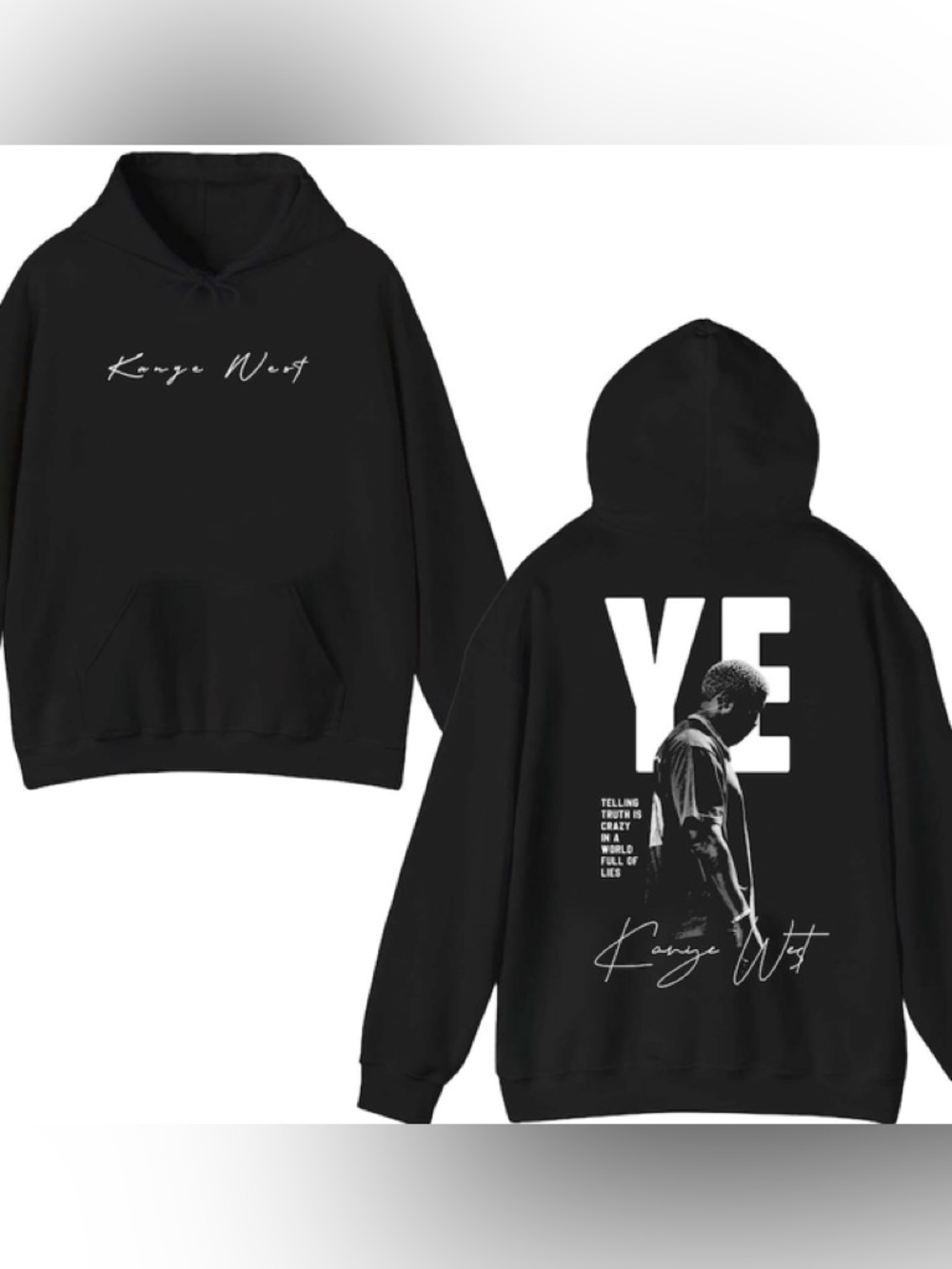 Kanye West YE Tour Hoodie New 2026